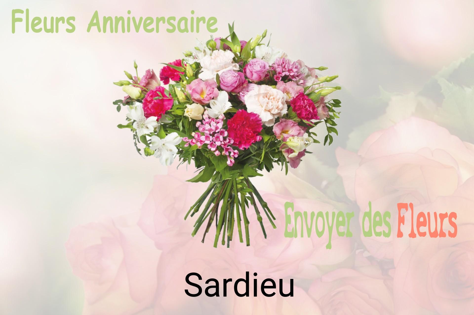 Bouquet de fleurs d’anniversaire livré à Sardieu