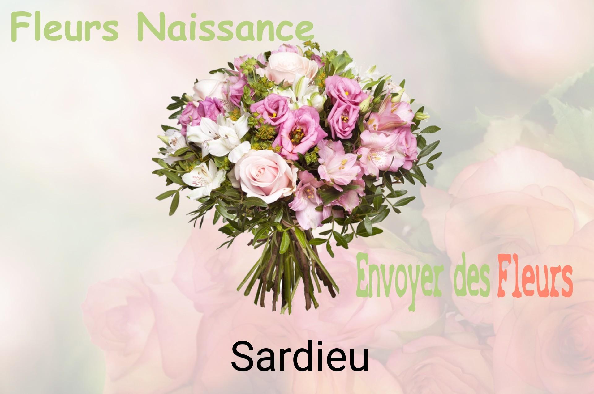 Bouquet de fleurs de naissance livré à Sardieu